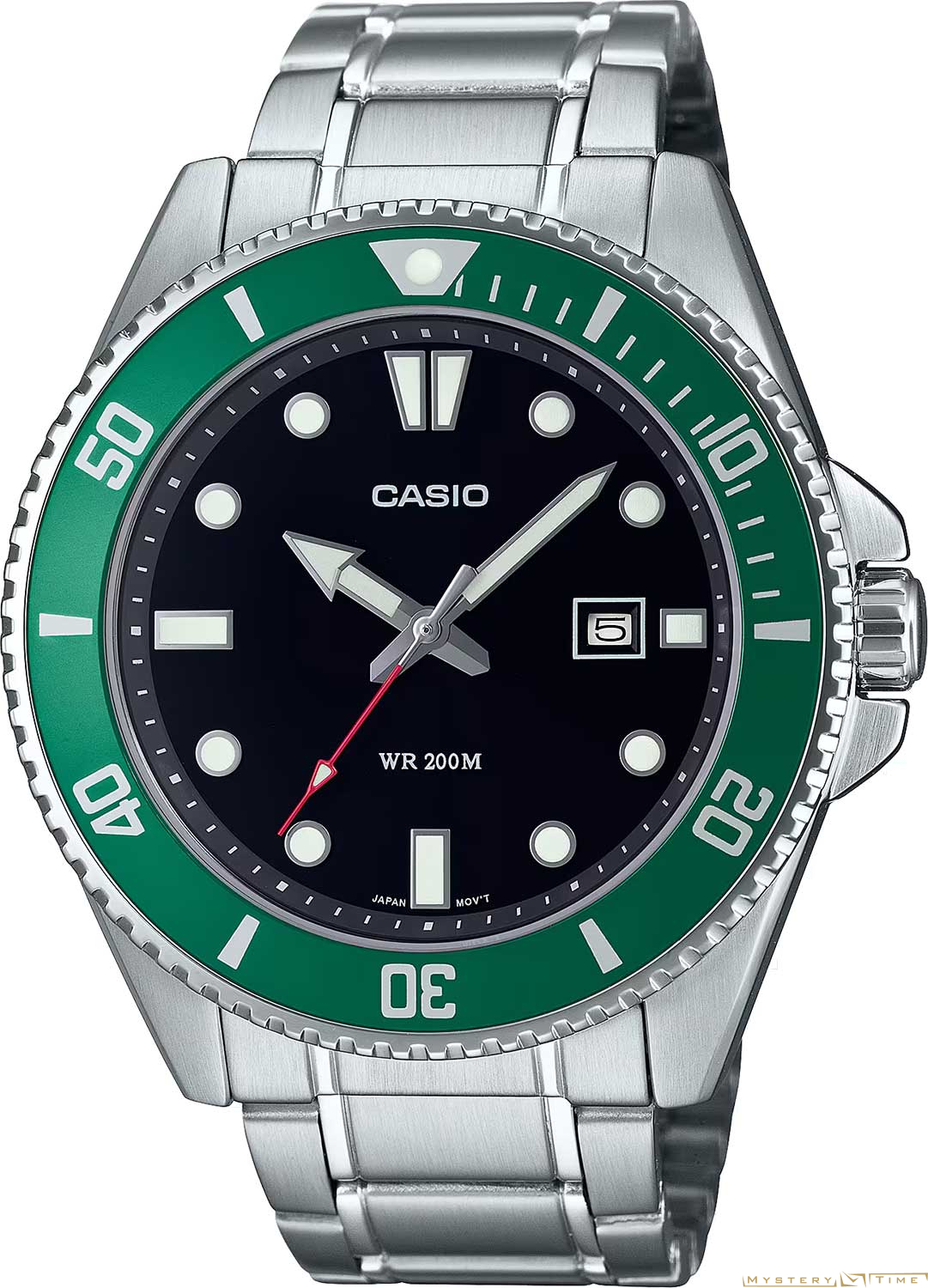Часы японские наручные мужские кварцевые на ремне Casio MDV-107D-3A