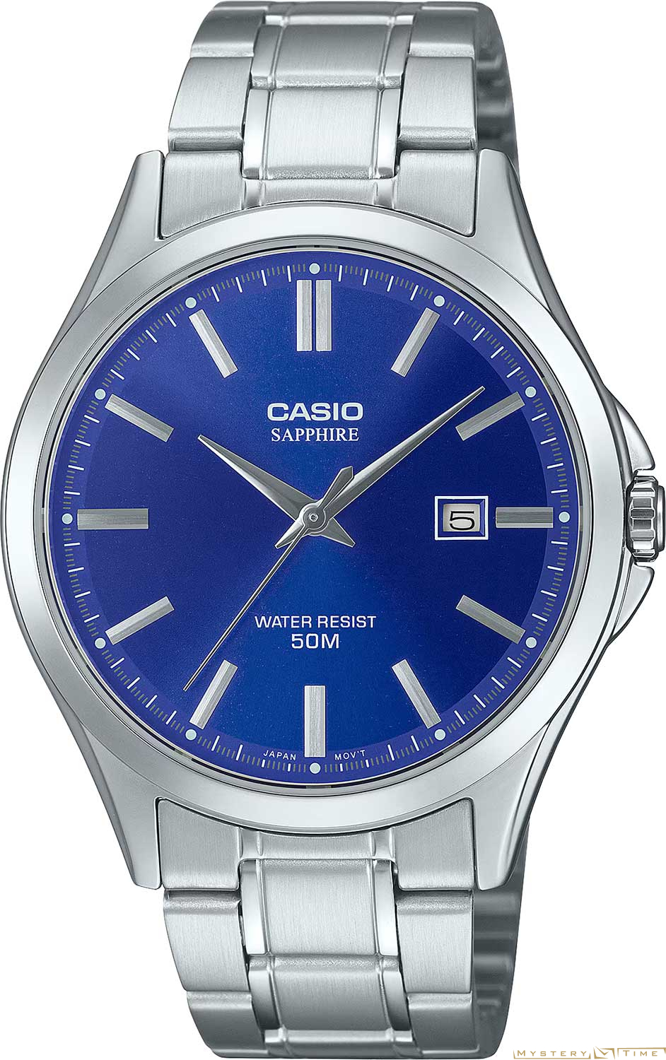 Часы японские наручные мужские кварцевые на браслете Casio MTS-115D-2A1